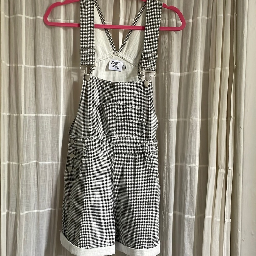 Checkered overalls